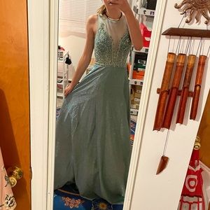 Blue Soieblu sparkly prom dress ✨